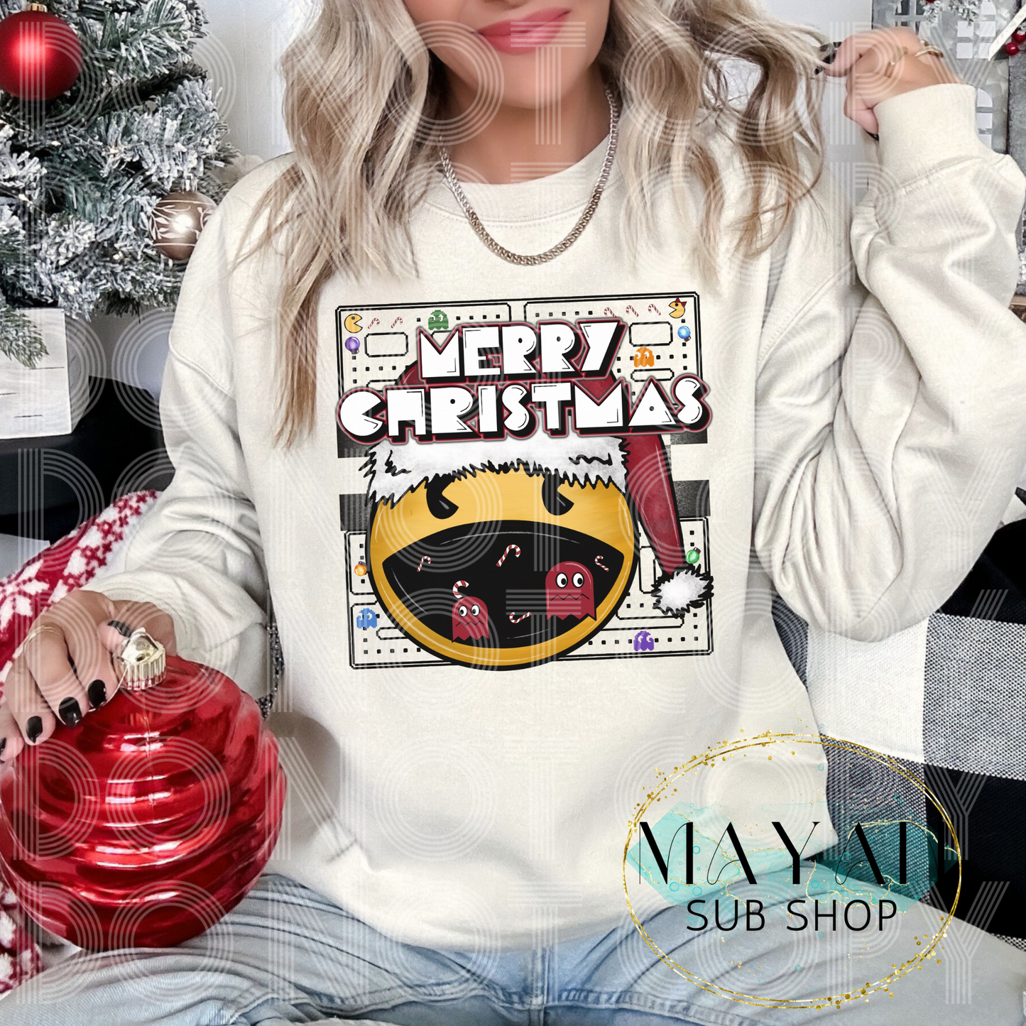 Merry Christmas sweatshirt. -Mayan Sub Shop