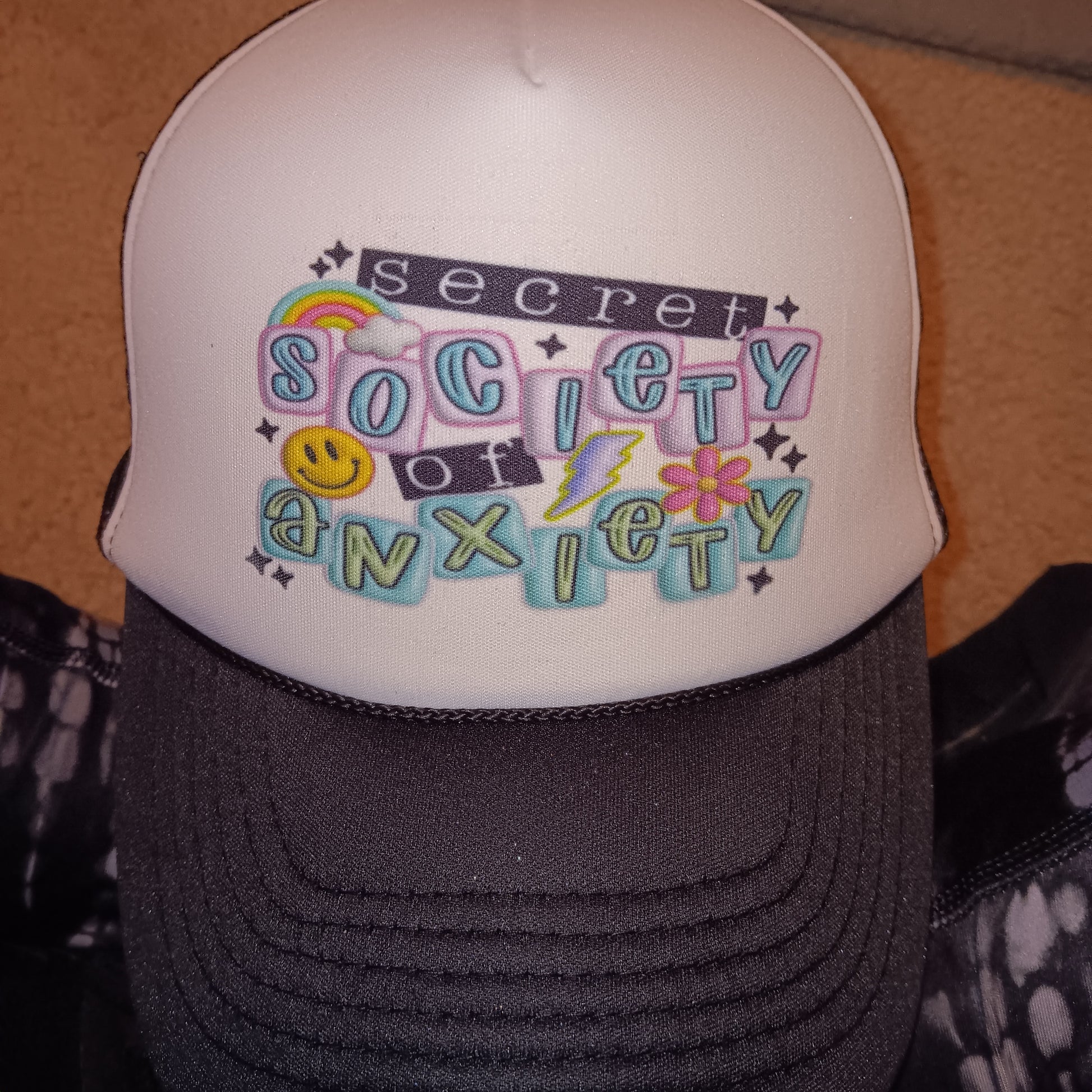 Secret Society of Anxiety Trucker Hat - Mayan Sub Shop