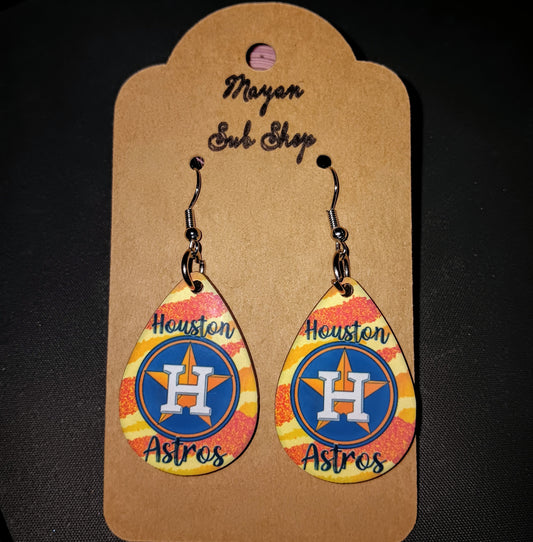 Houston Baseball Earrings - Mayan Sub Shop