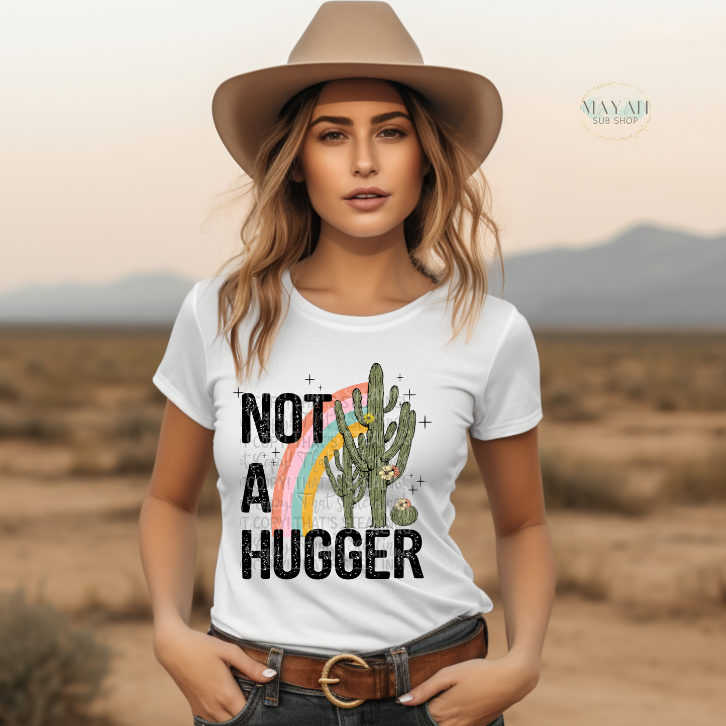 Not a hugger shirt. -Mayan Sub Shop