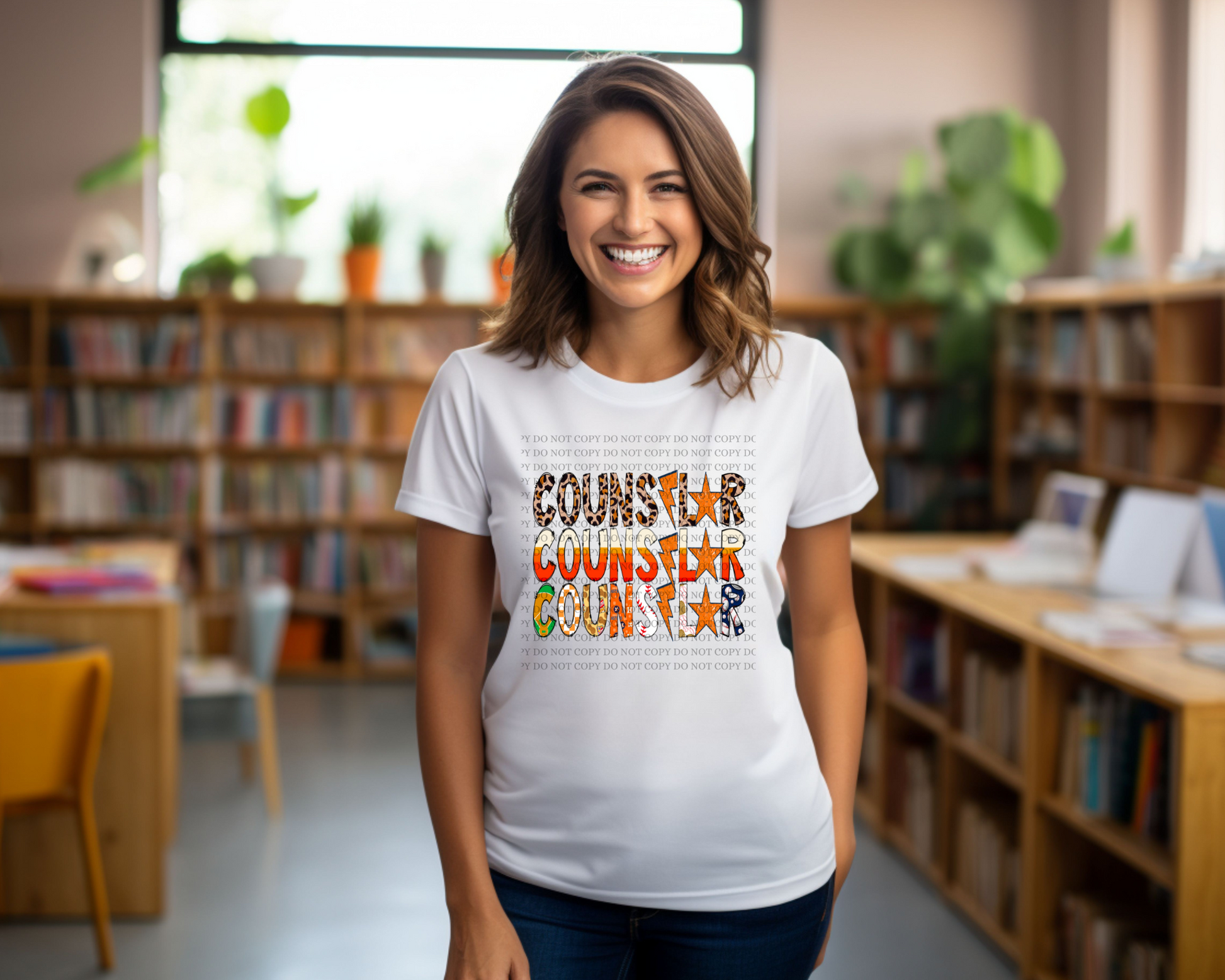 Counselor stacked Astros white shirt. - Mayan Sub Shop