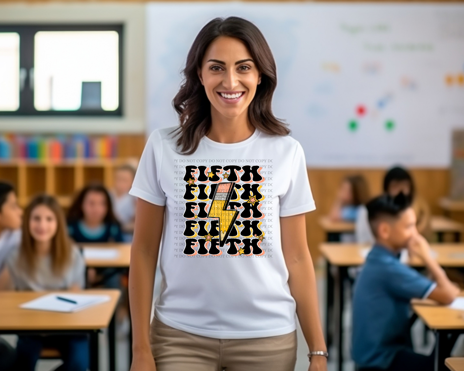 School Grade Teacher Stacked Retro Shirt - Mayan Sub Shop