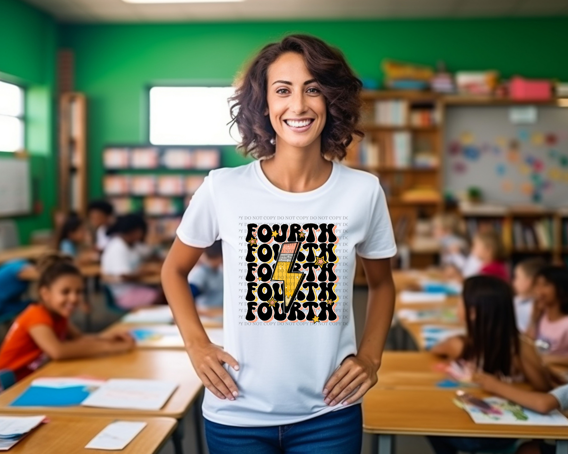School Grade Teacher Stacked Retro Shirt - Mayan Sub Shop