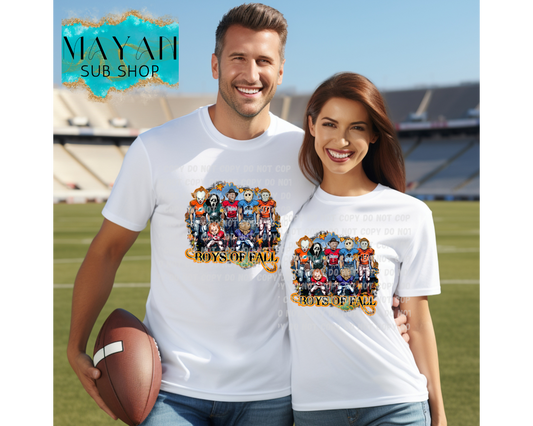 Boys of fall football shirt. -Mayan Sub Shop