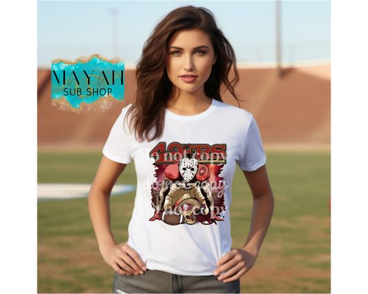 Football Jason shirt. -Mayan Sub Shop
