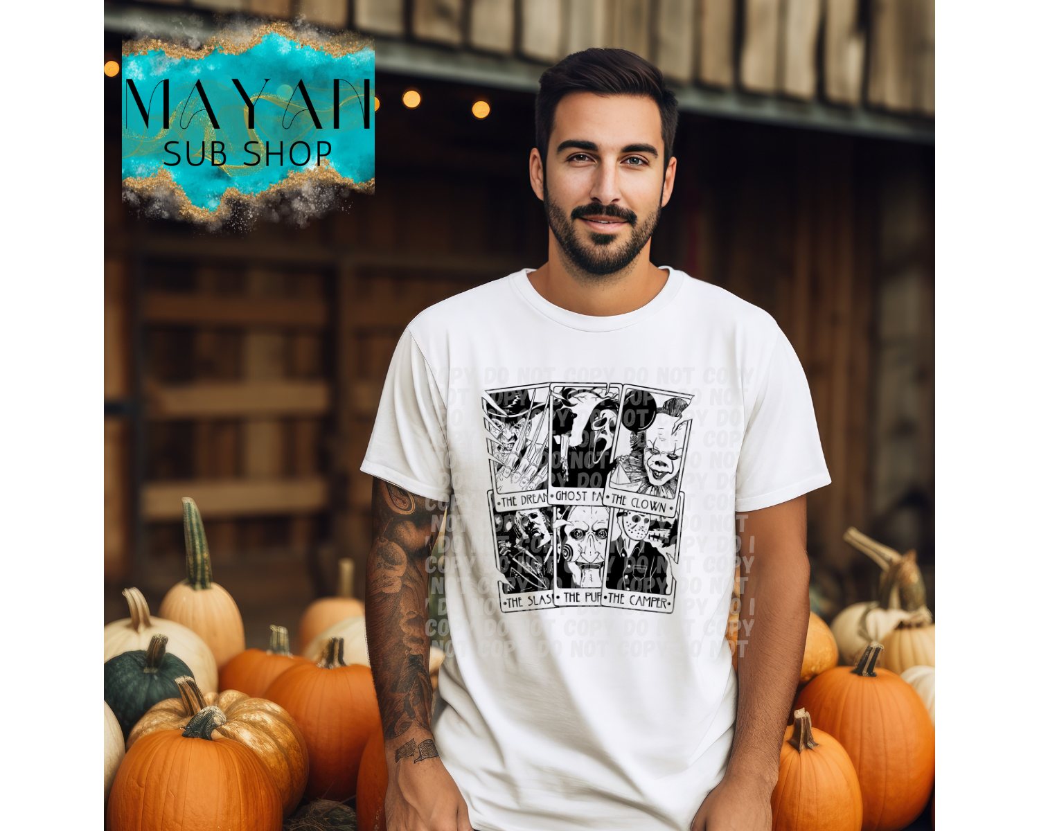 Halloween tarot cards shirt. -Mayan Sub Shop