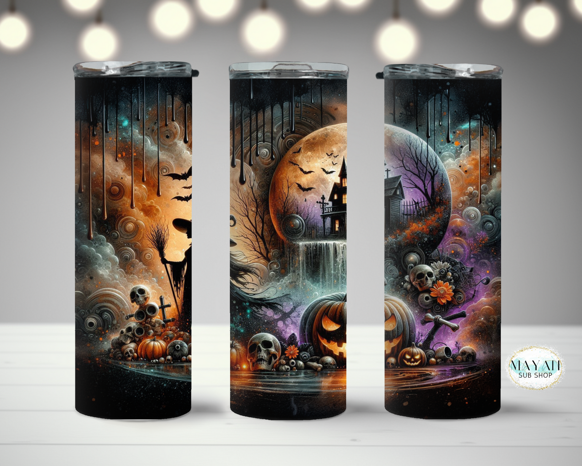 Halloween tumbler. -Mayan Sub Shop