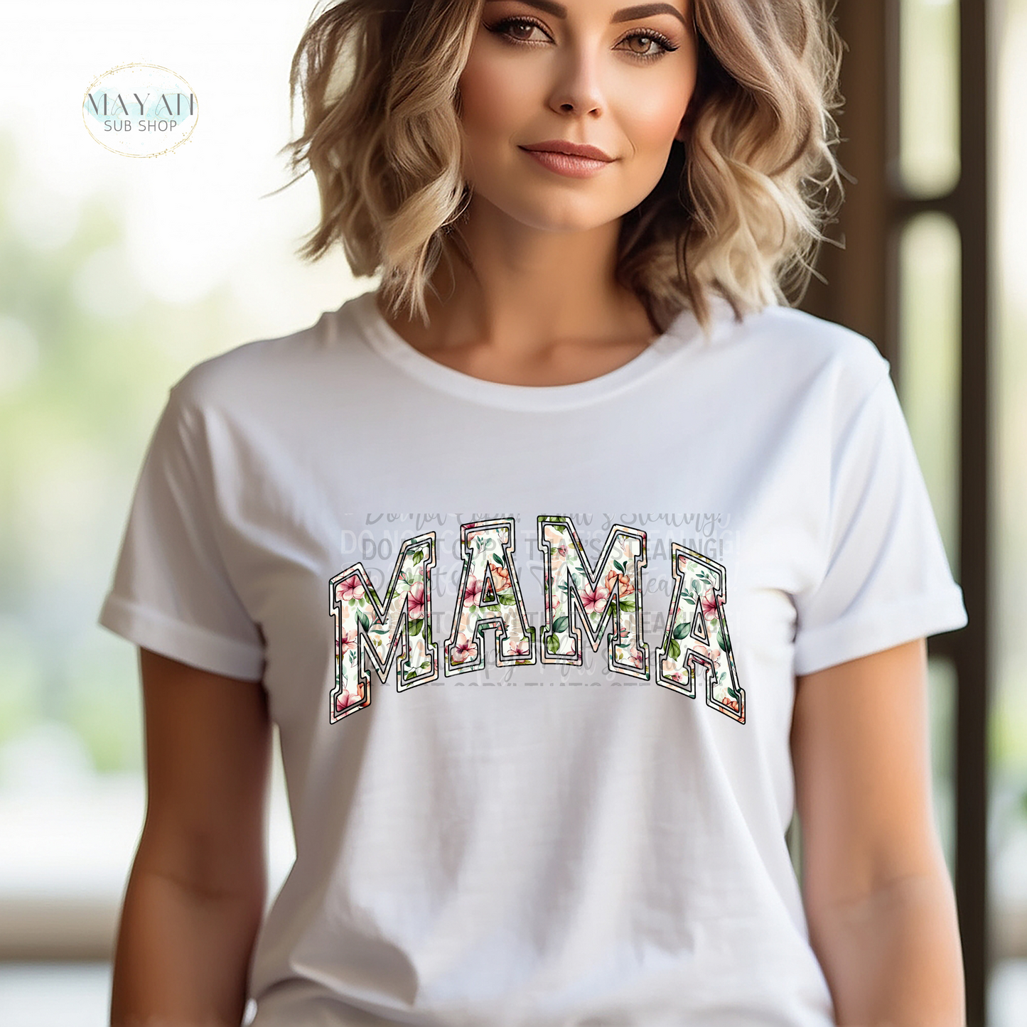 Mama Varsity Flowers Shirt - Mayan Sub Shop