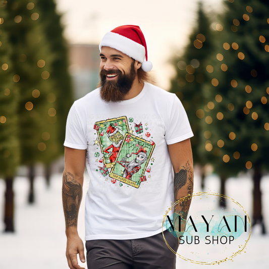 Santa's tarot cards shirt. -Mayan Sub Shop