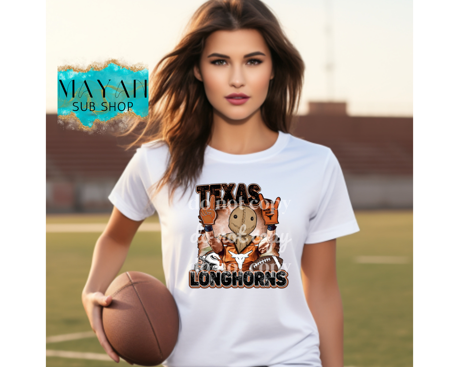 Football Texas shirt. -Mayan Sub Shop