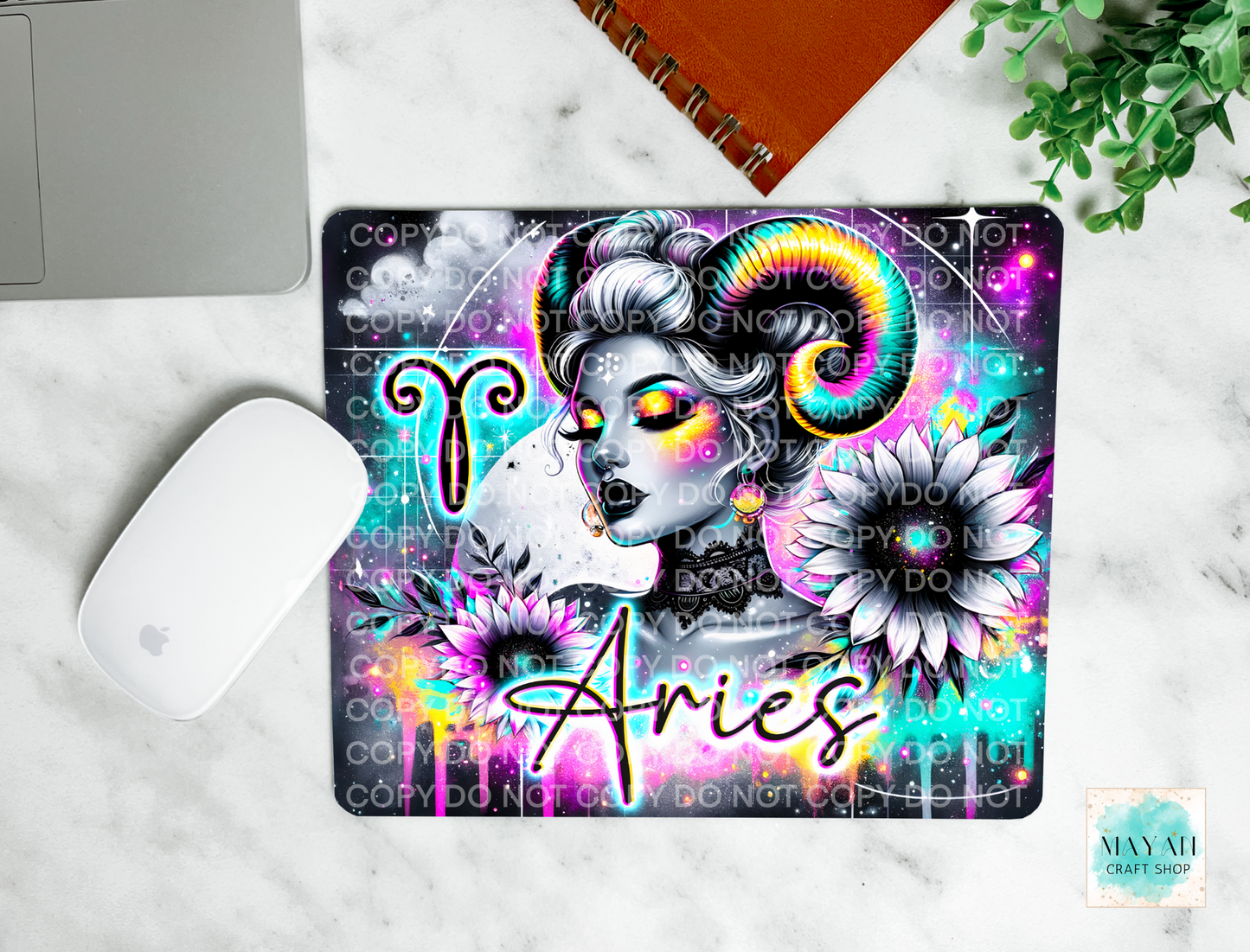 Aries mouse pad. -Mayan Craft Shop