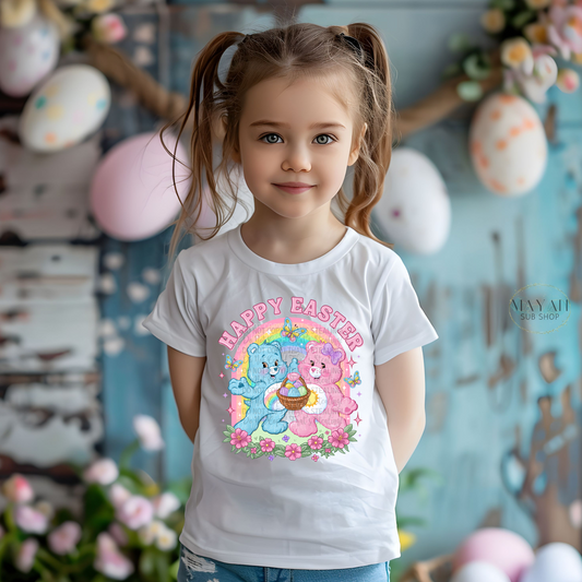 Happy Easter Bears kids shirt. -Mayan Sub Shop