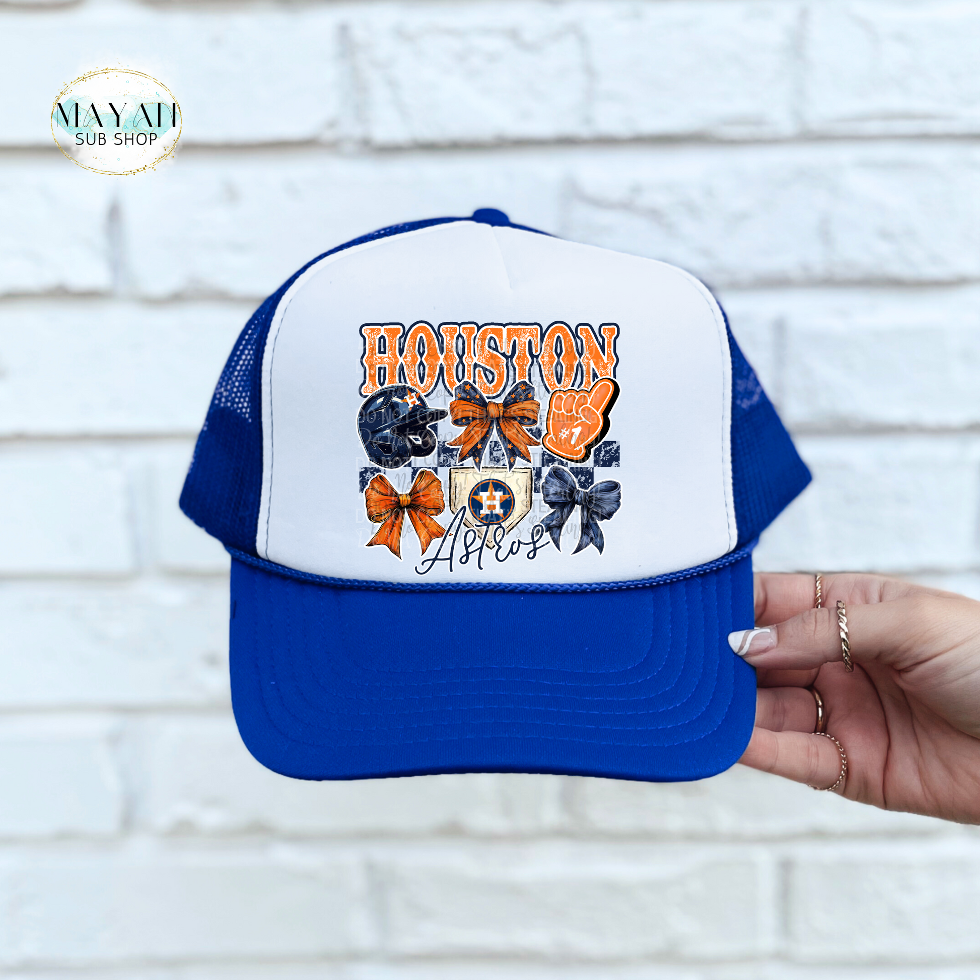 Houston Baseball Coquette Trucker Hat - Mayan Sub Shop