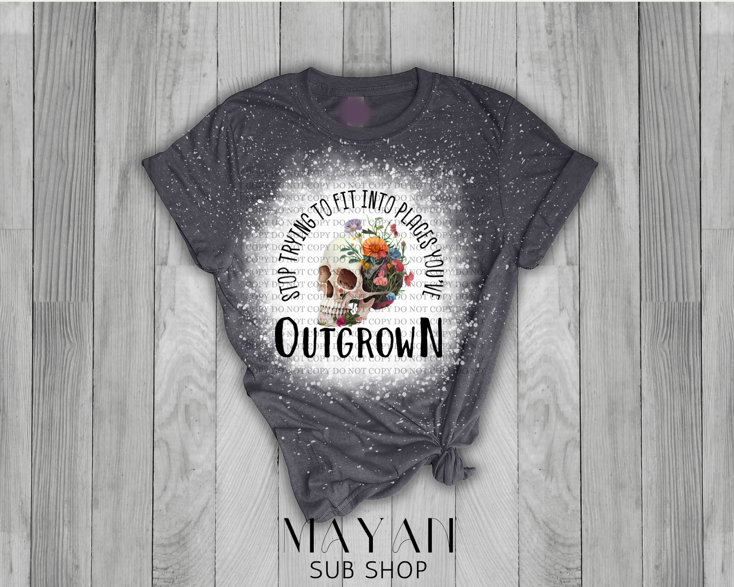 Outgrown Bleached Shirt - Mayan Sub Shop