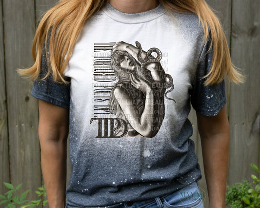 Snake T.T.P.D. bleached tee. -Mayan Sub Shop