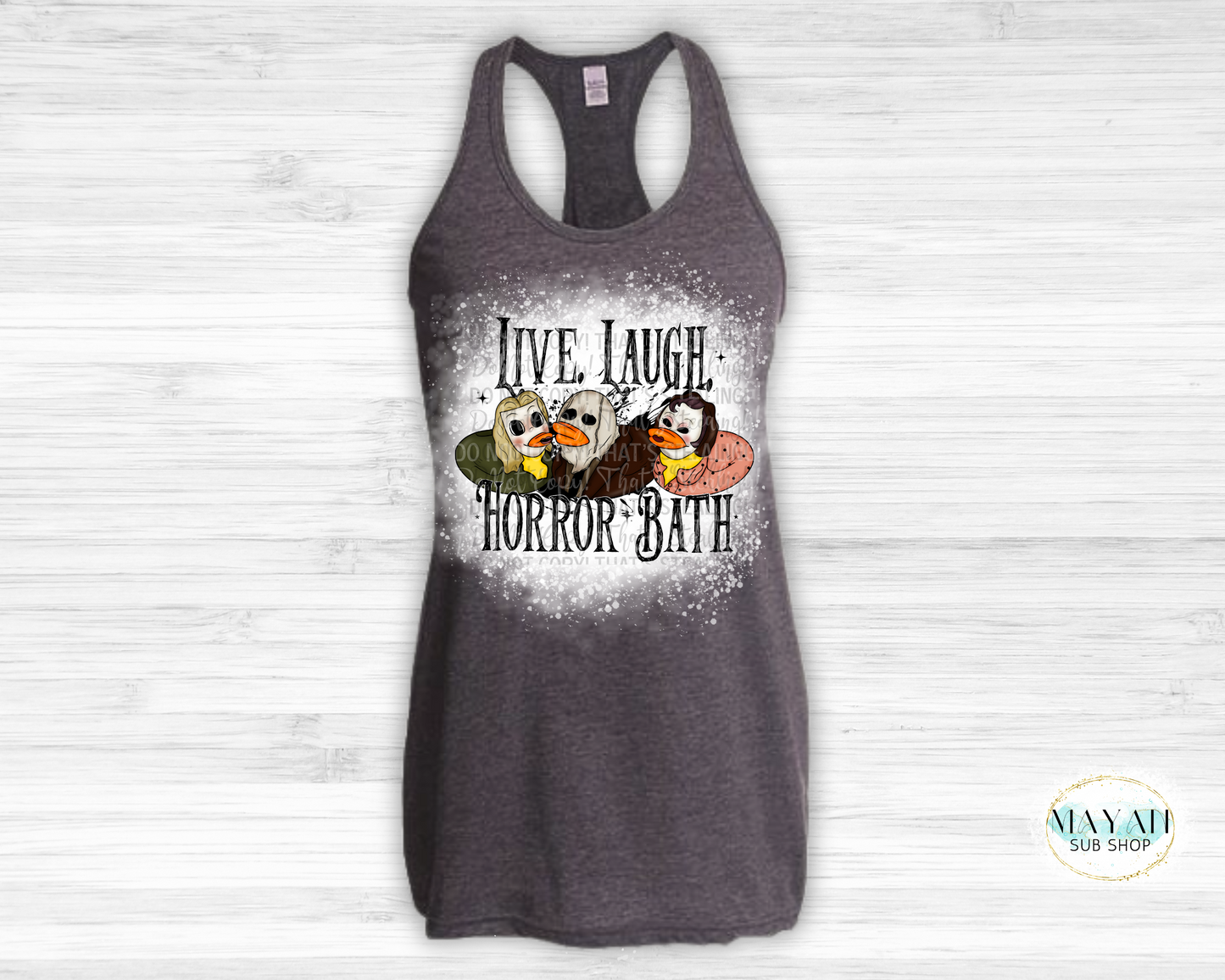 Horror Bath Bleached Tank Top