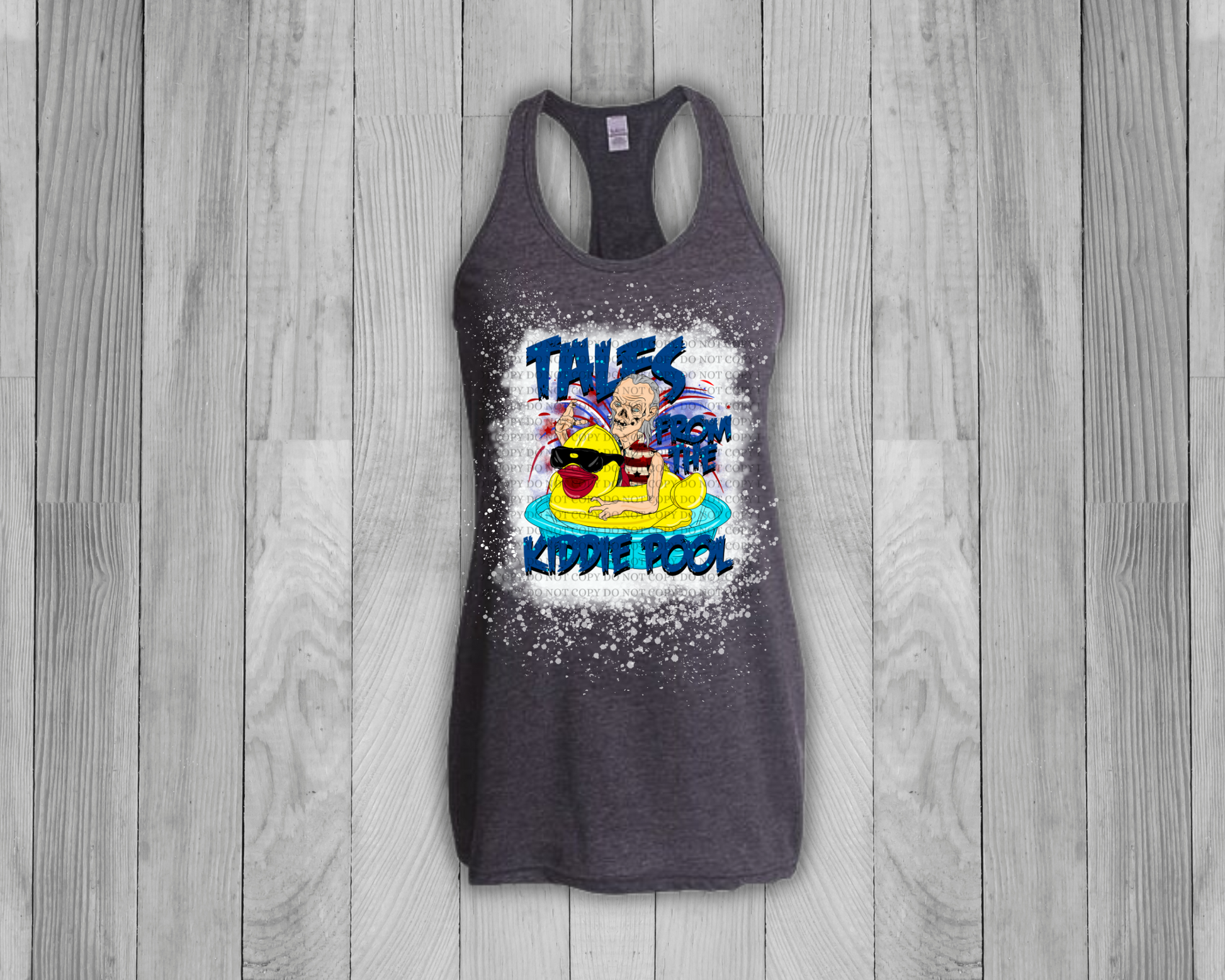 Tales From the Kiddie Pool Bleached Tank Top - Mayan Sub Shop