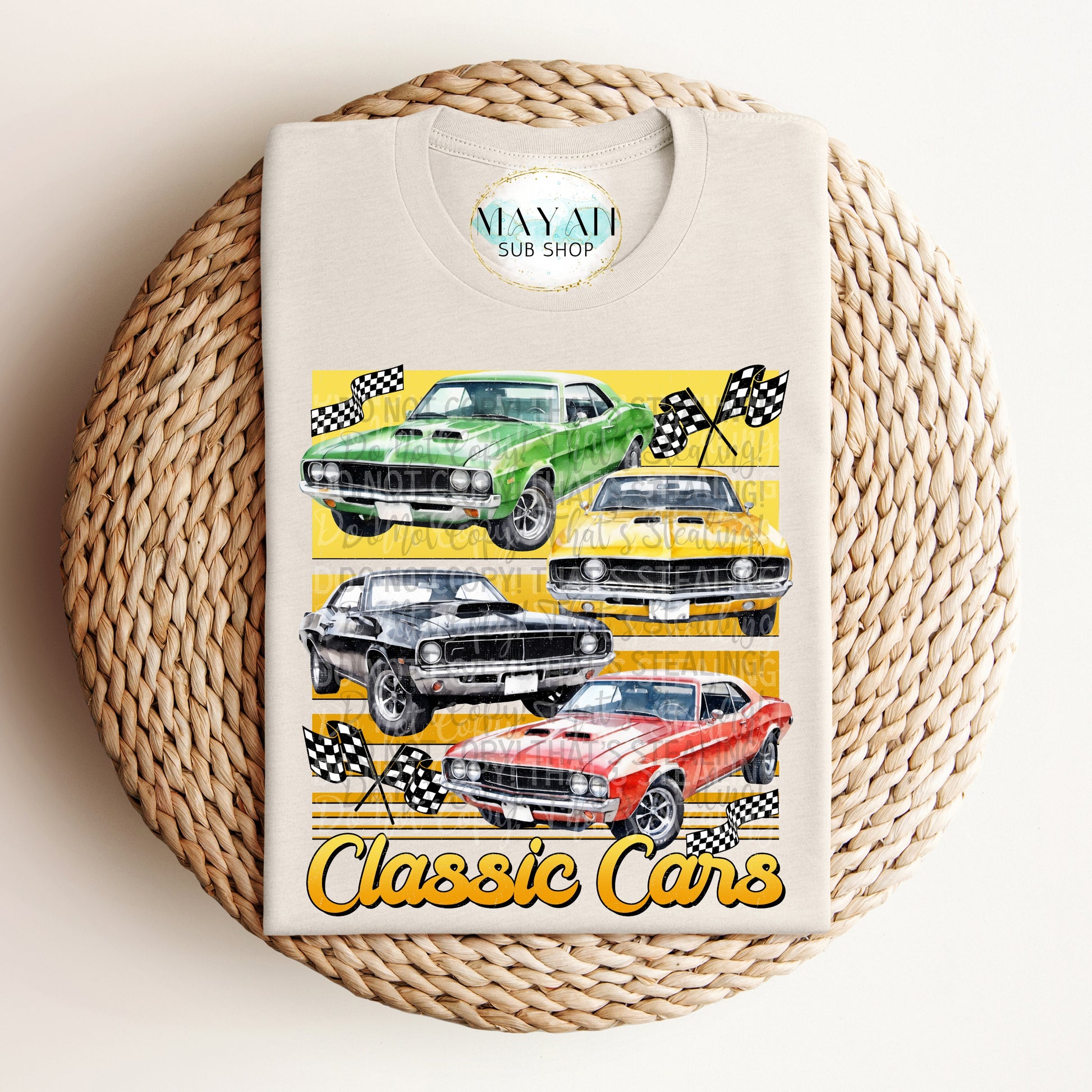 Classic Cars Shirt - Mayan Sub Shop