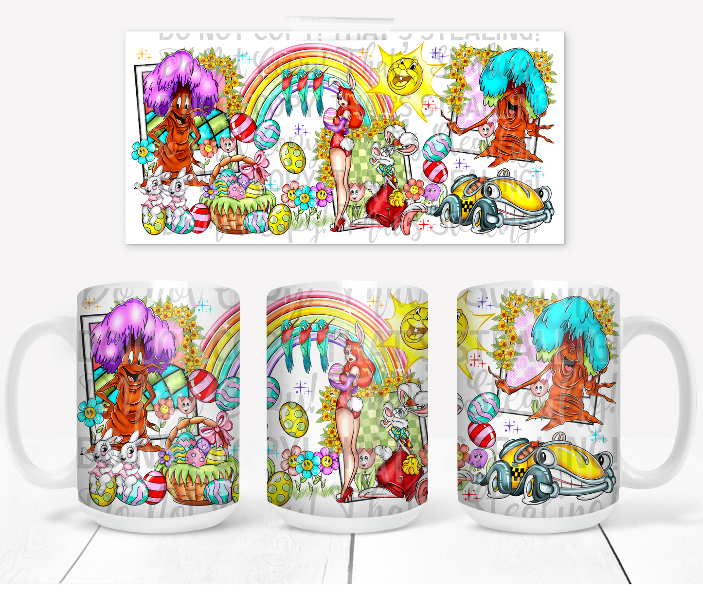 Easter toon coffee mug. -Mayan Sub Shop