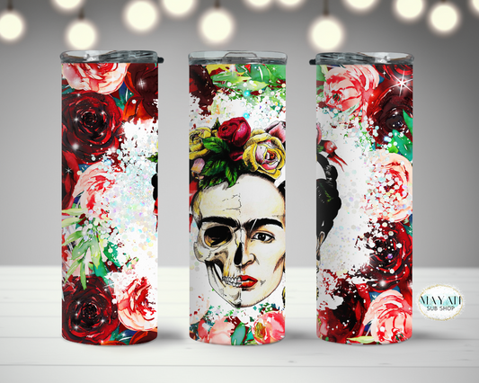 Frida tumbler. -Mayan Sub Shop