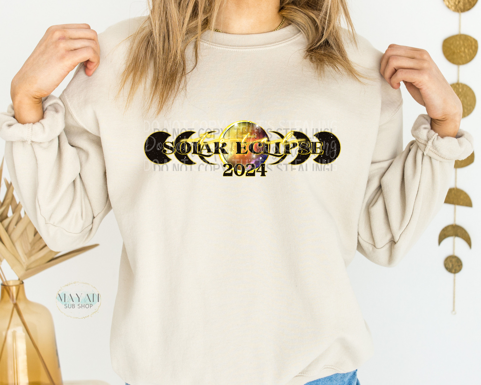 Solar Eclipse 2024 Sweatshirt - Mayan Sub Shop