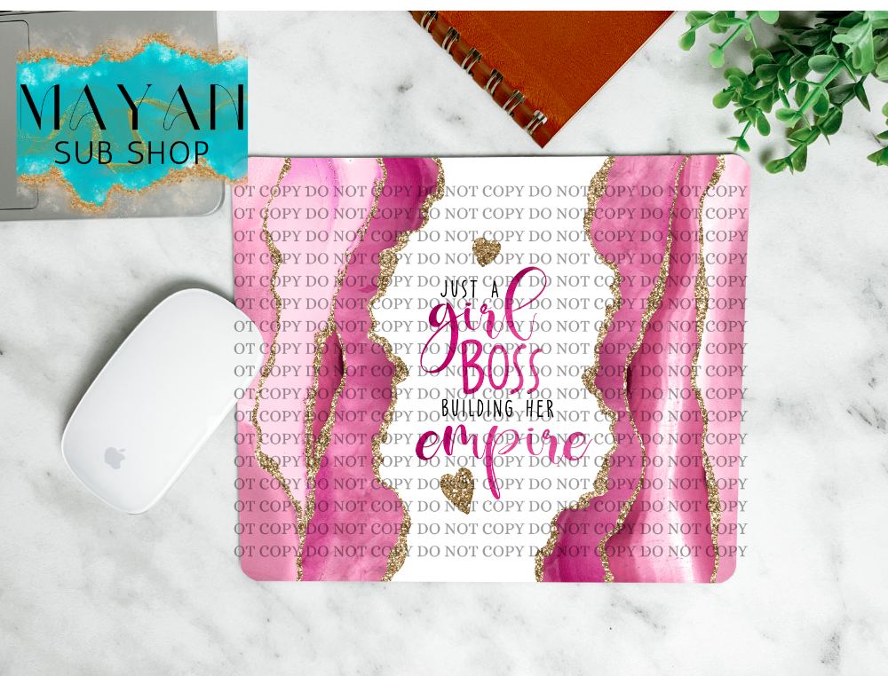 Girl boss mouse pad. -Mayan Sub Shop