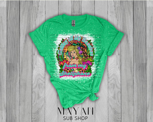 Calling all my beaches in heather irish green bleached shirt. -Mayan Sub Shop