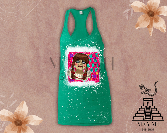 Not your girl bleached tank top - Mayan Sub Shop