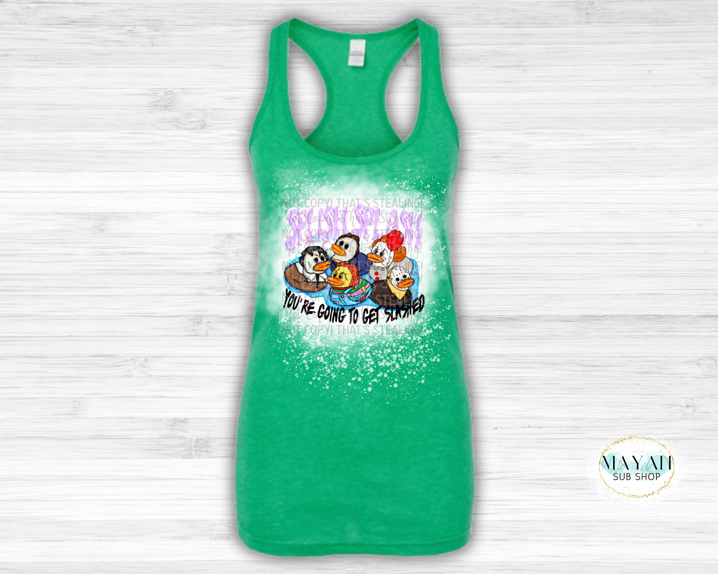 Splish Splash Bleached Tank Top