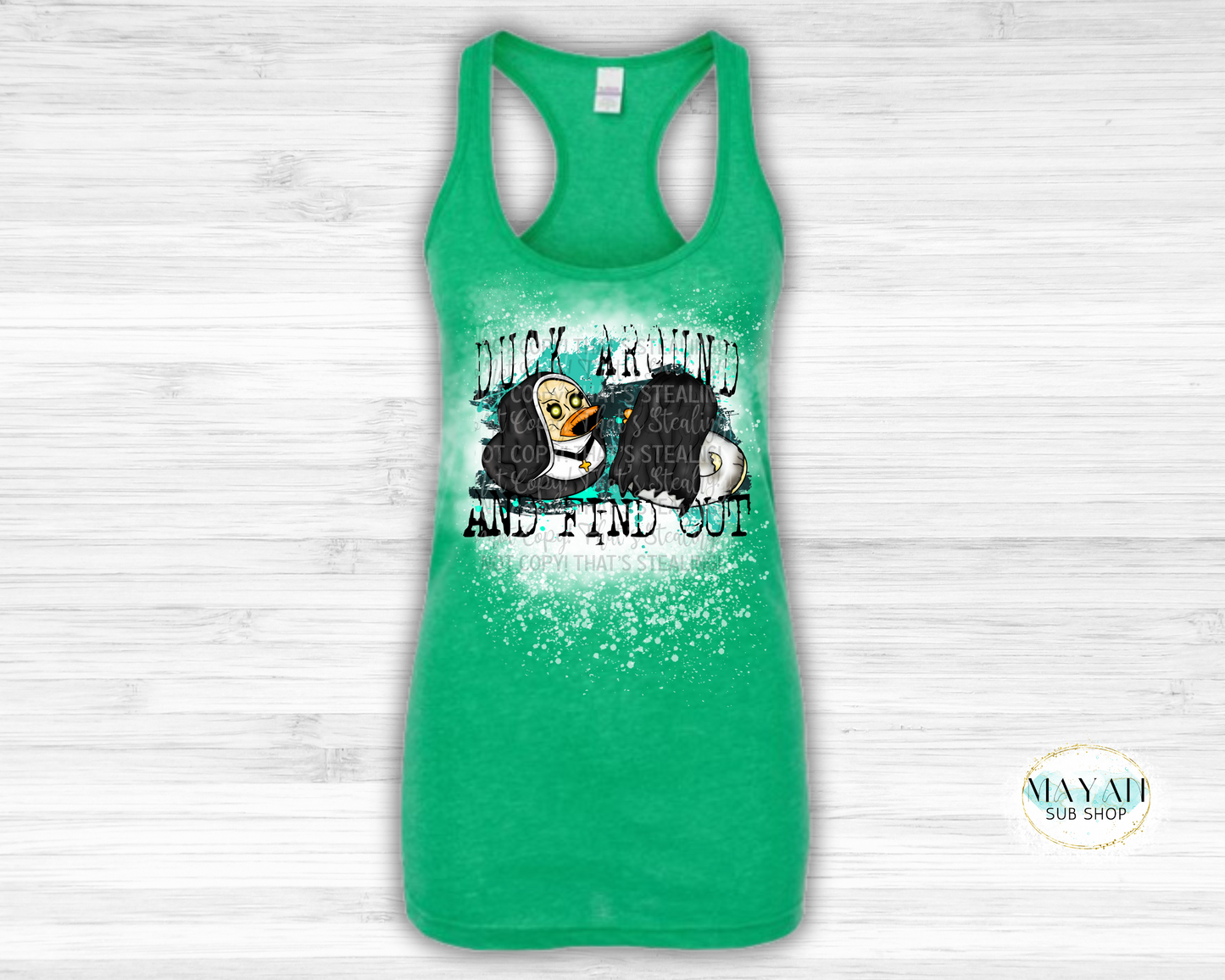 Duck Around Bleached Tank Top