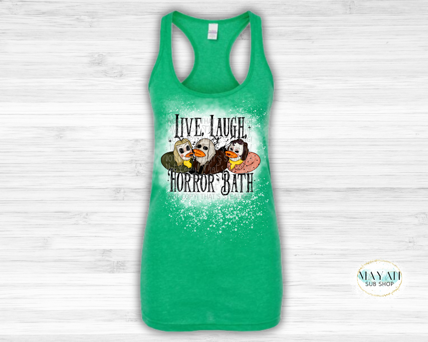 Horror Bath Bleached Tank Top