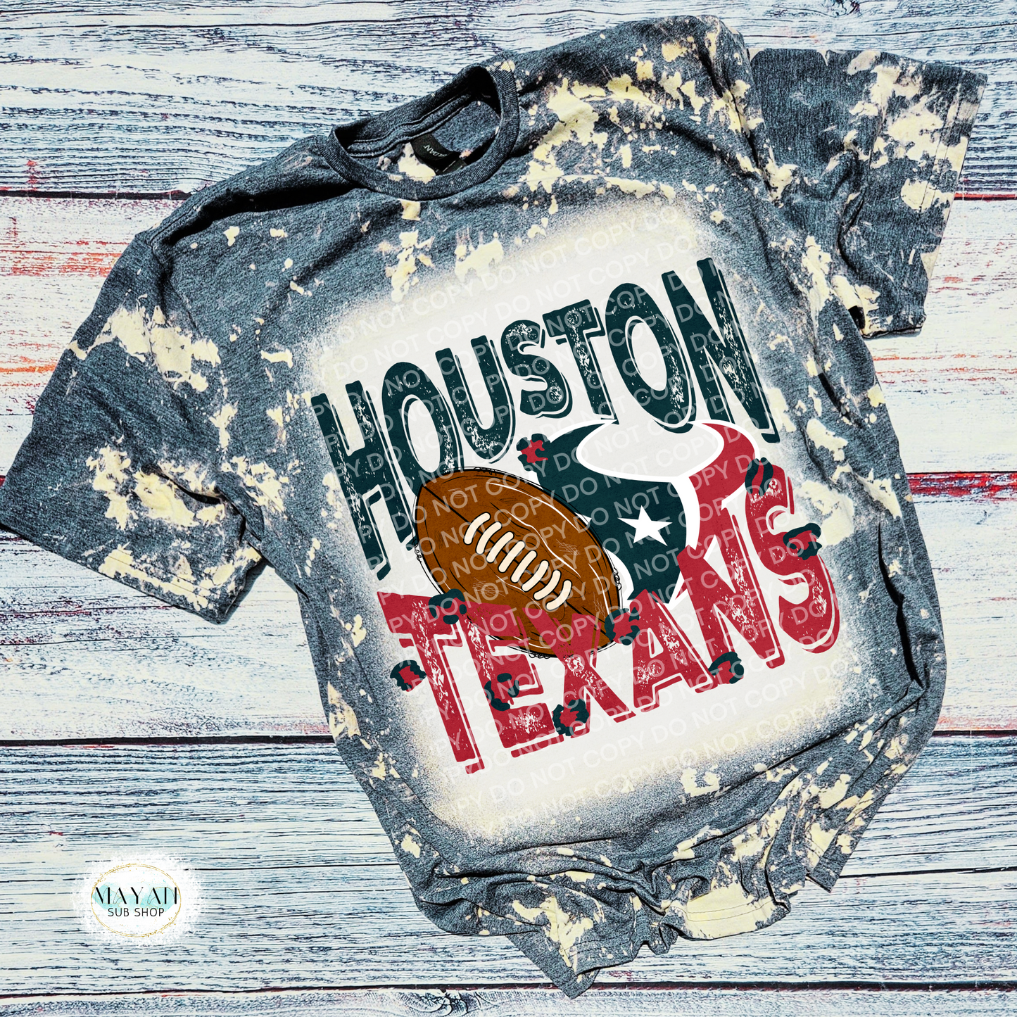 Houston Football Bleached Tee