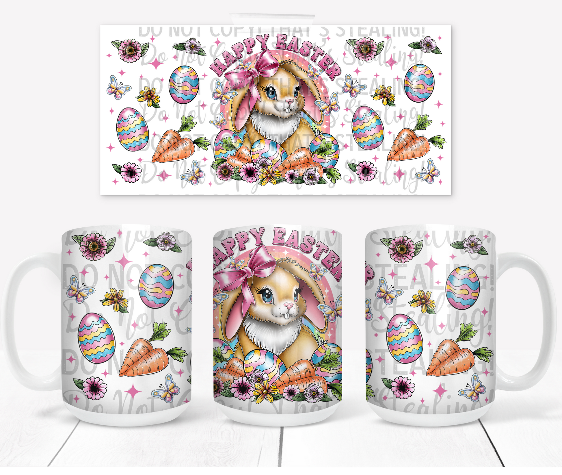 Happy Easter Bunny Coffee mug - Mayan Sub Shop