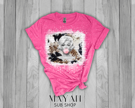 Vintage Marilyn Monroe heather heliconia bleached shirt. - Mayan Sub Shop
