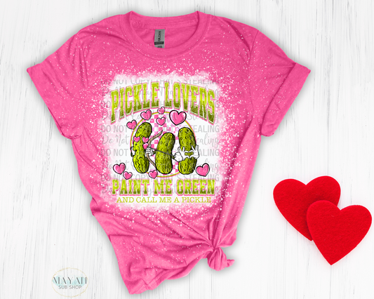 Pickle Lover Bleached Shirt