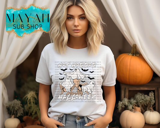 Hot horror Halloween white shirt. -Mayan Sub Shop