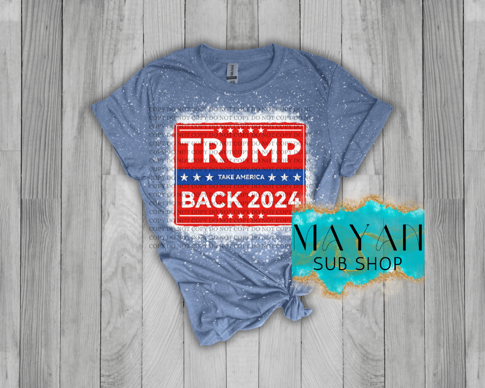 Trump 2024 Red Bleached Shirt - Mayan Sub Shop