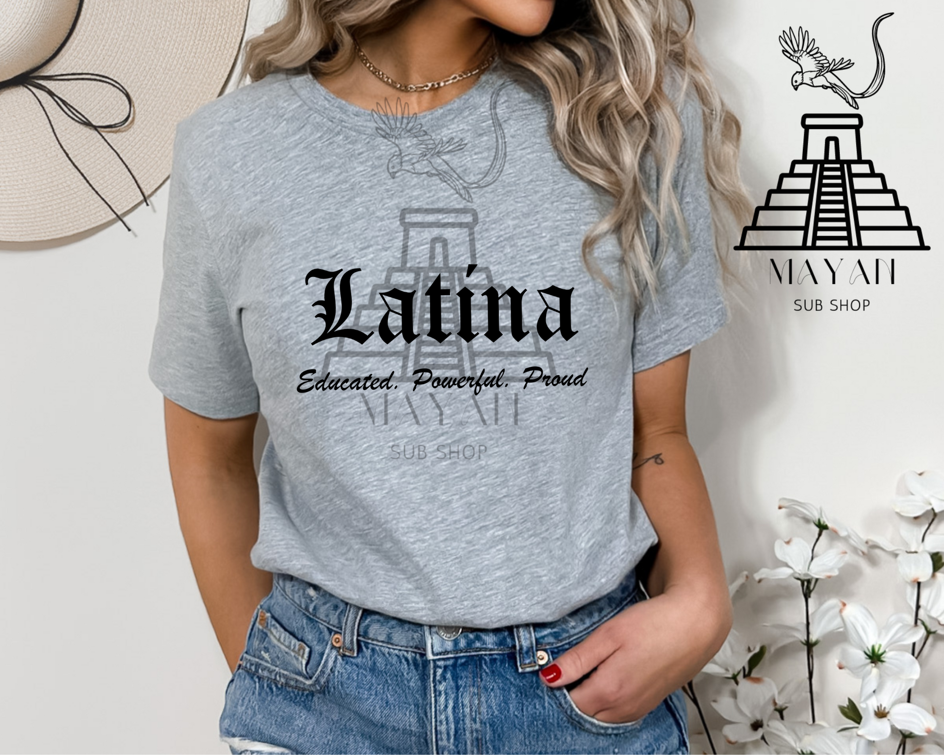 Latina shirt - Mayan Sub Shop