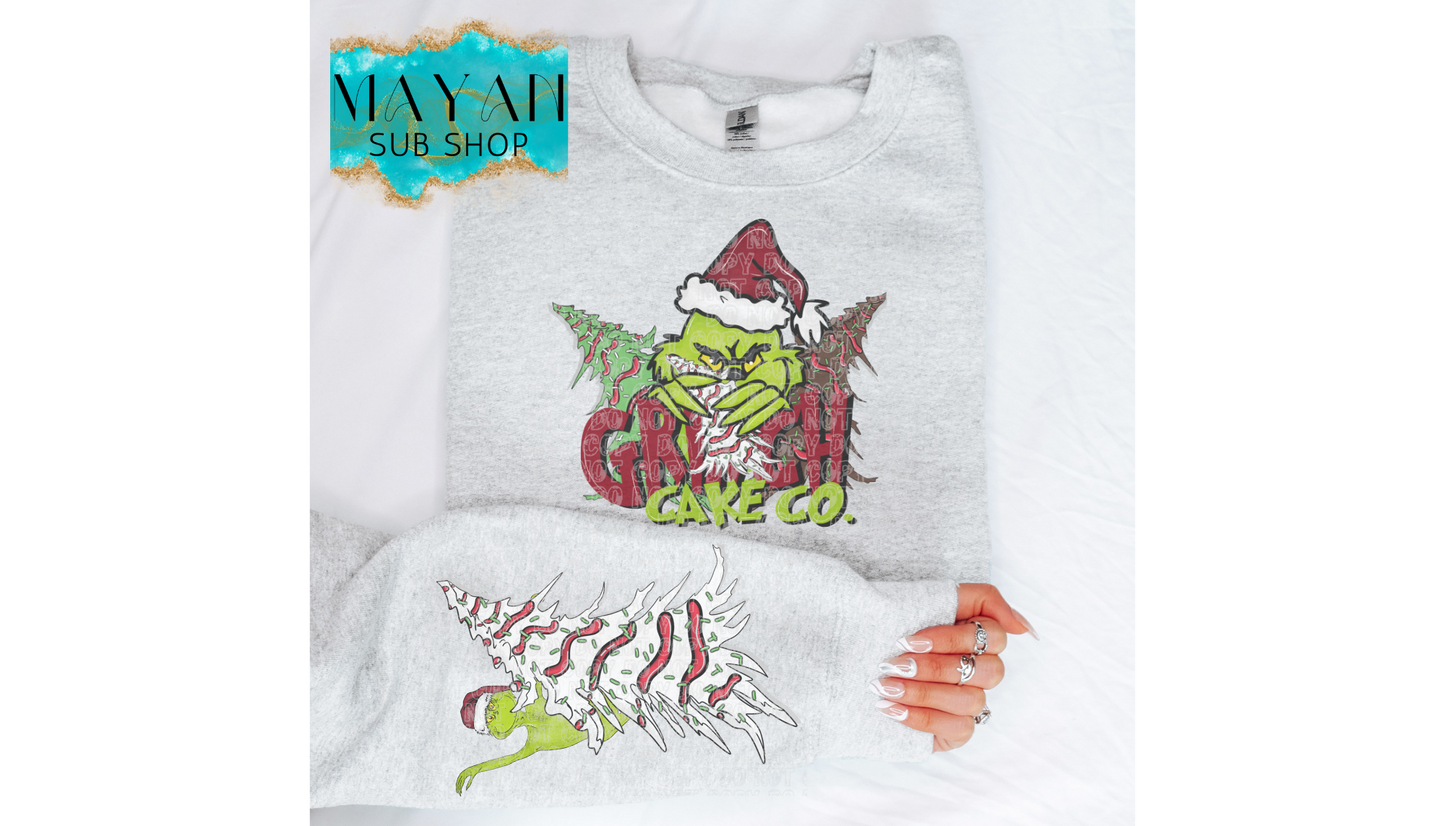 Christmas cake co. sweatshirt. -Mayan Sub Shop