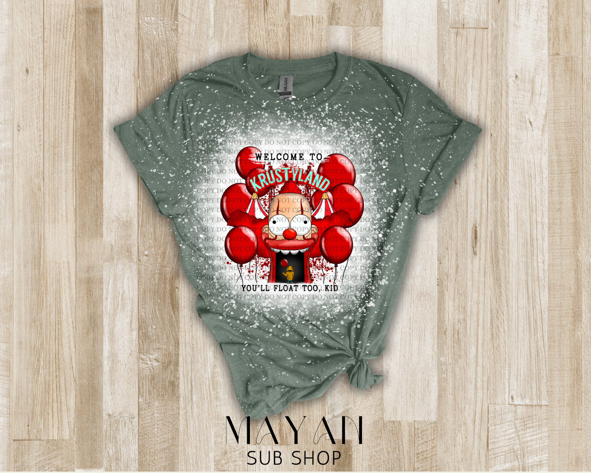 You'll float bleached shirt - Mayan Sub Shop