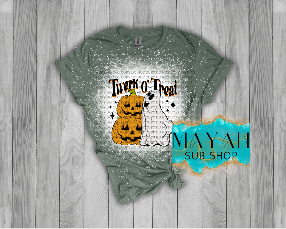 Twerk O' Treat Bleached Shirt - Mayan Sub Shop