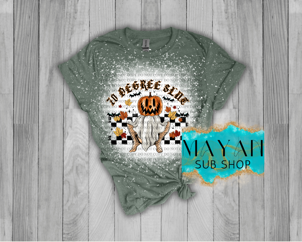 70 Degree Slut Bleached Shirt - Mayan Sub Shop