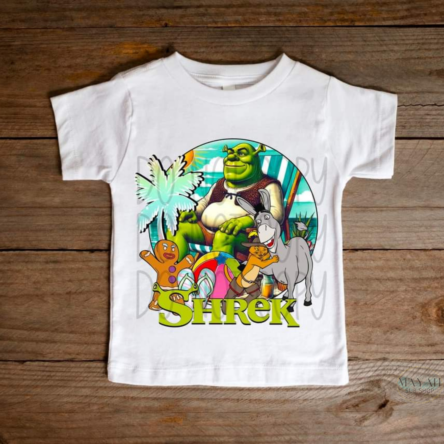 Movie character summer kids shirt. -Mayan Sub Shop