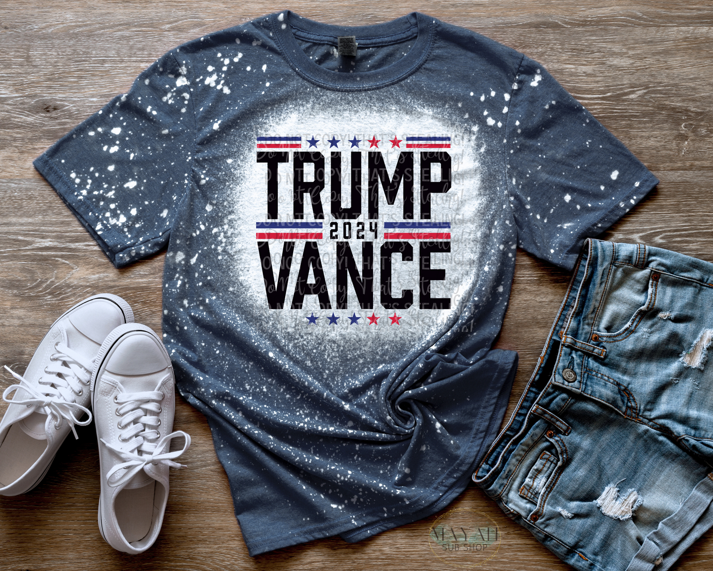 Trump 2024 Vance Bleached Tee