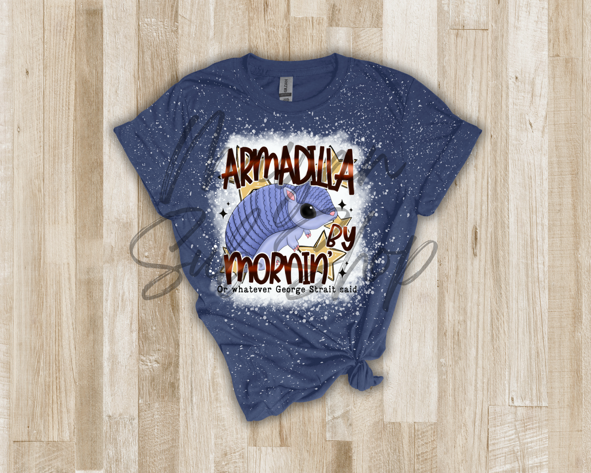 Armadilla by Mornin' bleached shirt - Mayan Sub Shop