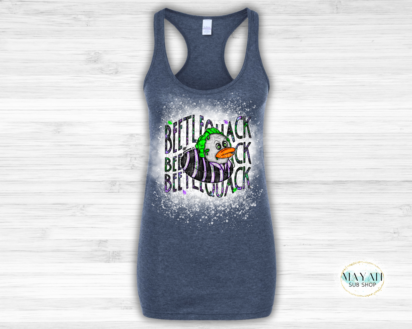 Beetle Quack Bleached Racerback Tank Top