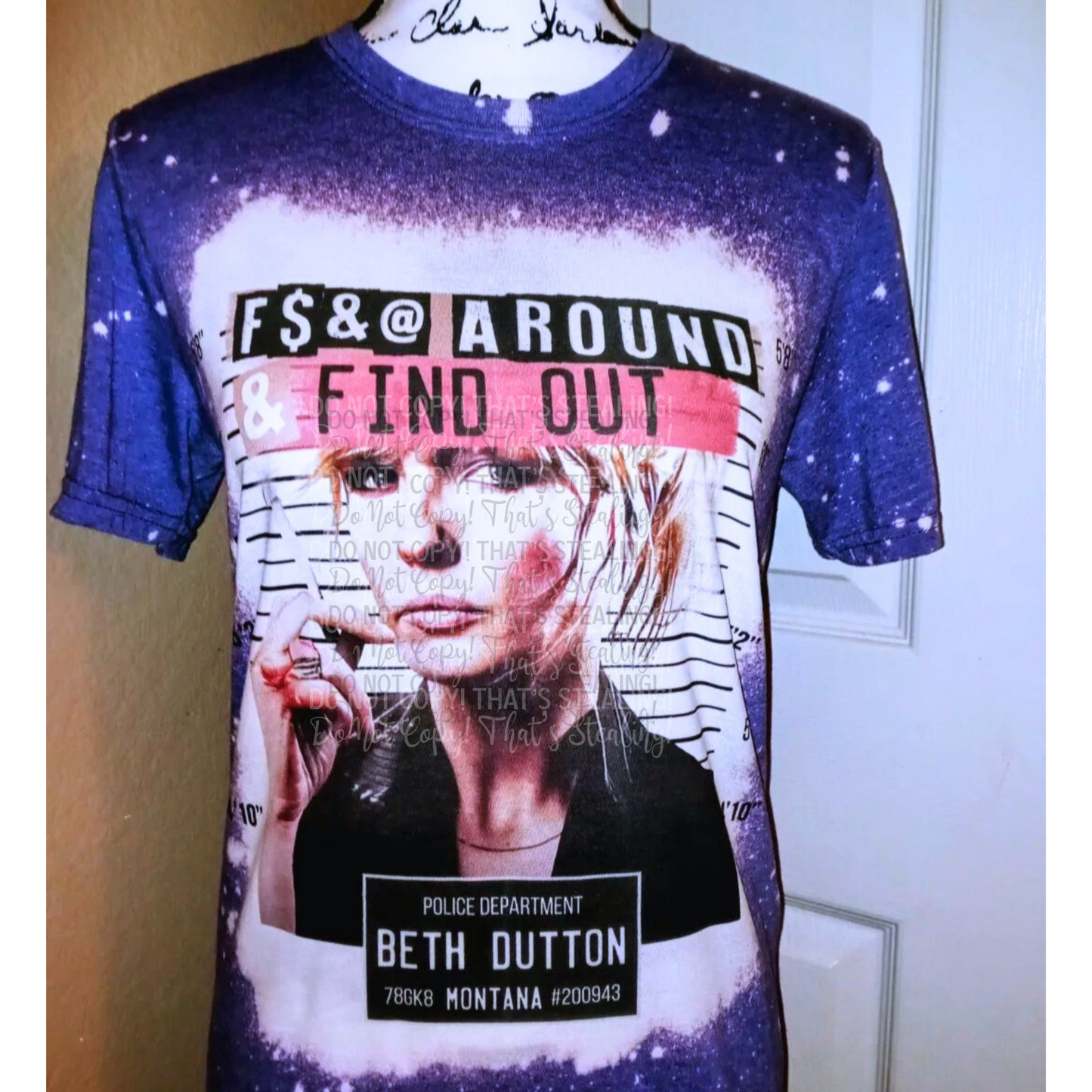 F*ck Around And Find Out BETH Bleached Shirt - Mayan Sub Shop