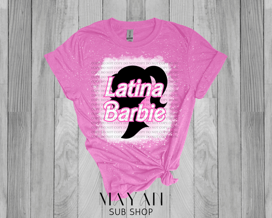 Latina Barb bleached shirt - Mayan Sub Shop