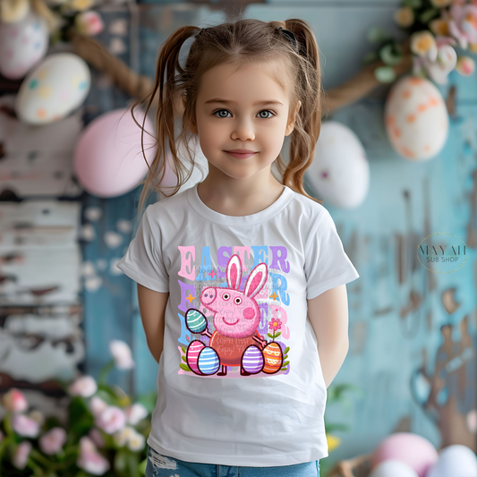 Easter pig kids shirt. -Mayan Sub Shop