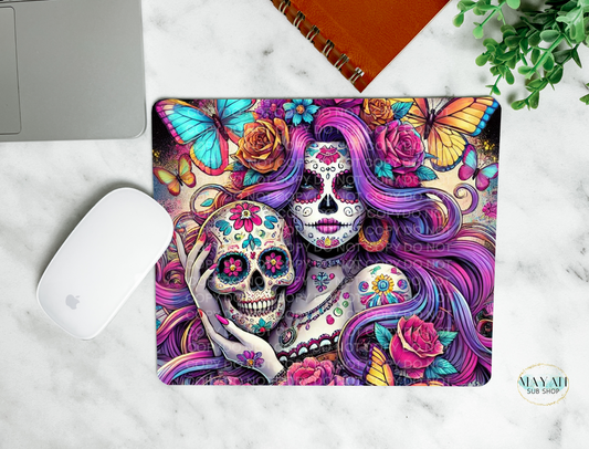 Purple Catrina Mouse Pad